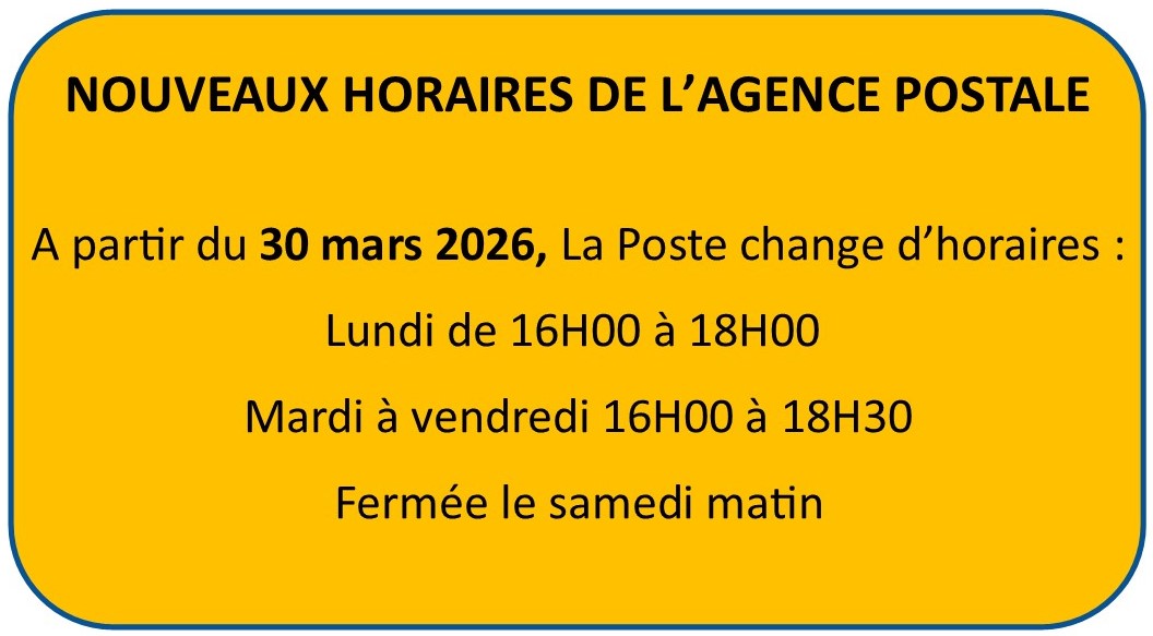 Nouveaux Horaires La Poste